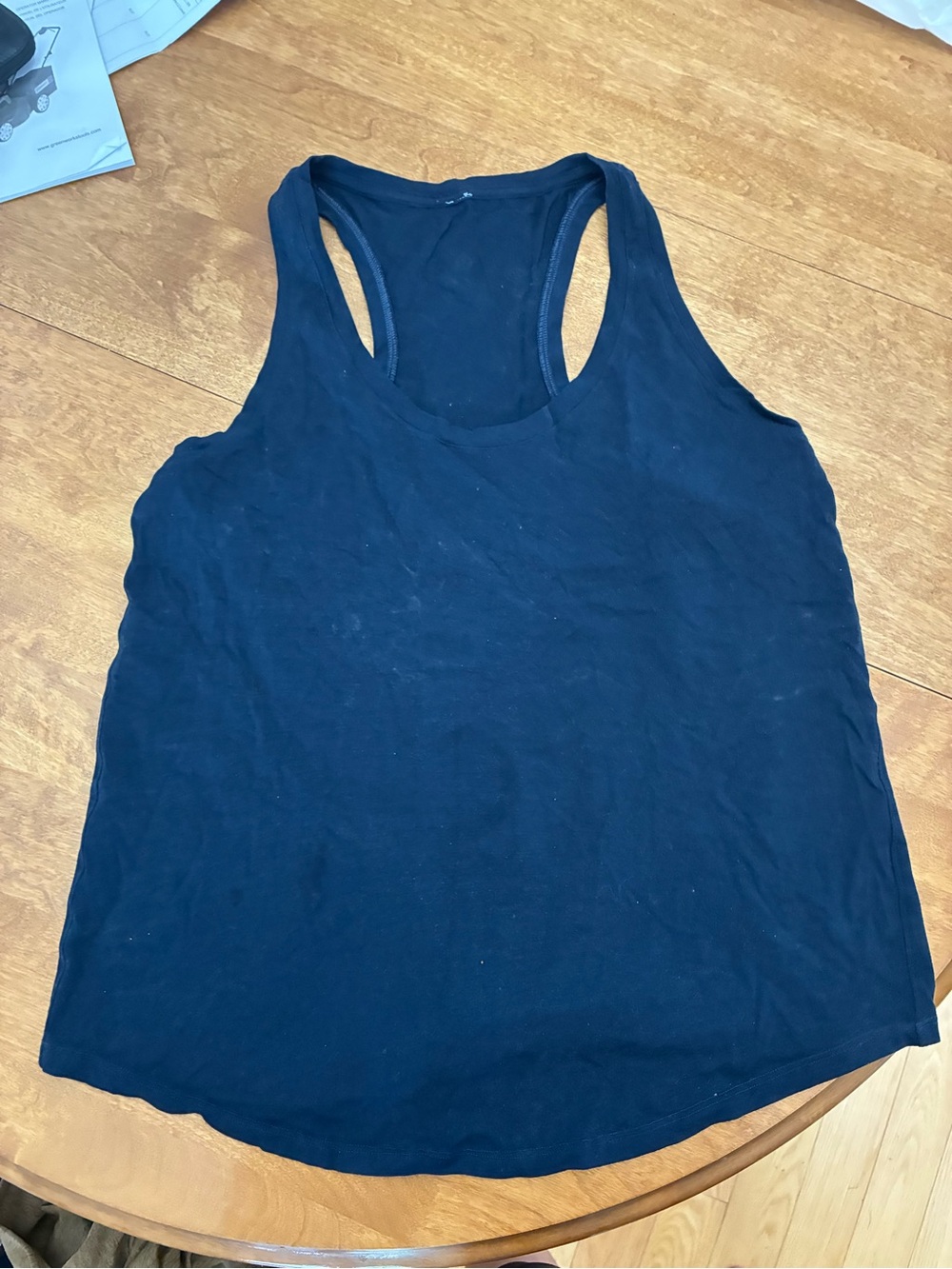 lululemon athletica Black Racerback Tank Top